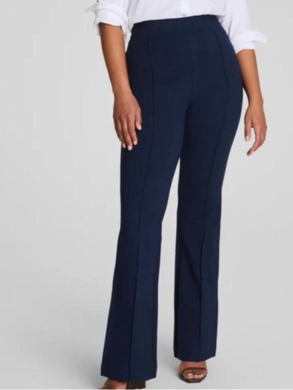 Spanx SPANX super smooth® PerfectFit Ponte Flare Pant, Navy, NWOT, #20252R